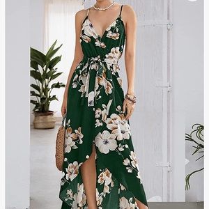 NWT Green Floral Dress